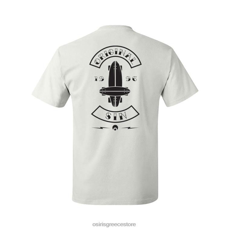 γρ Osiris για άνδρες και γυναίκες αυθεντικό μπλουζάκι τσέπης αμαρτίας άσπρο 2FH4233 Κοντομάνικη μπλούζα